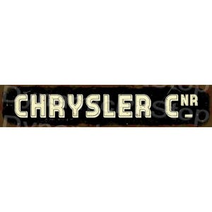 Chrysler Sign -Rustic street sign-Australian made