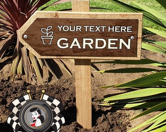 Estaca de jardín personalizada: regalo personalizado de madera hecho a mano, hecho en Australia.