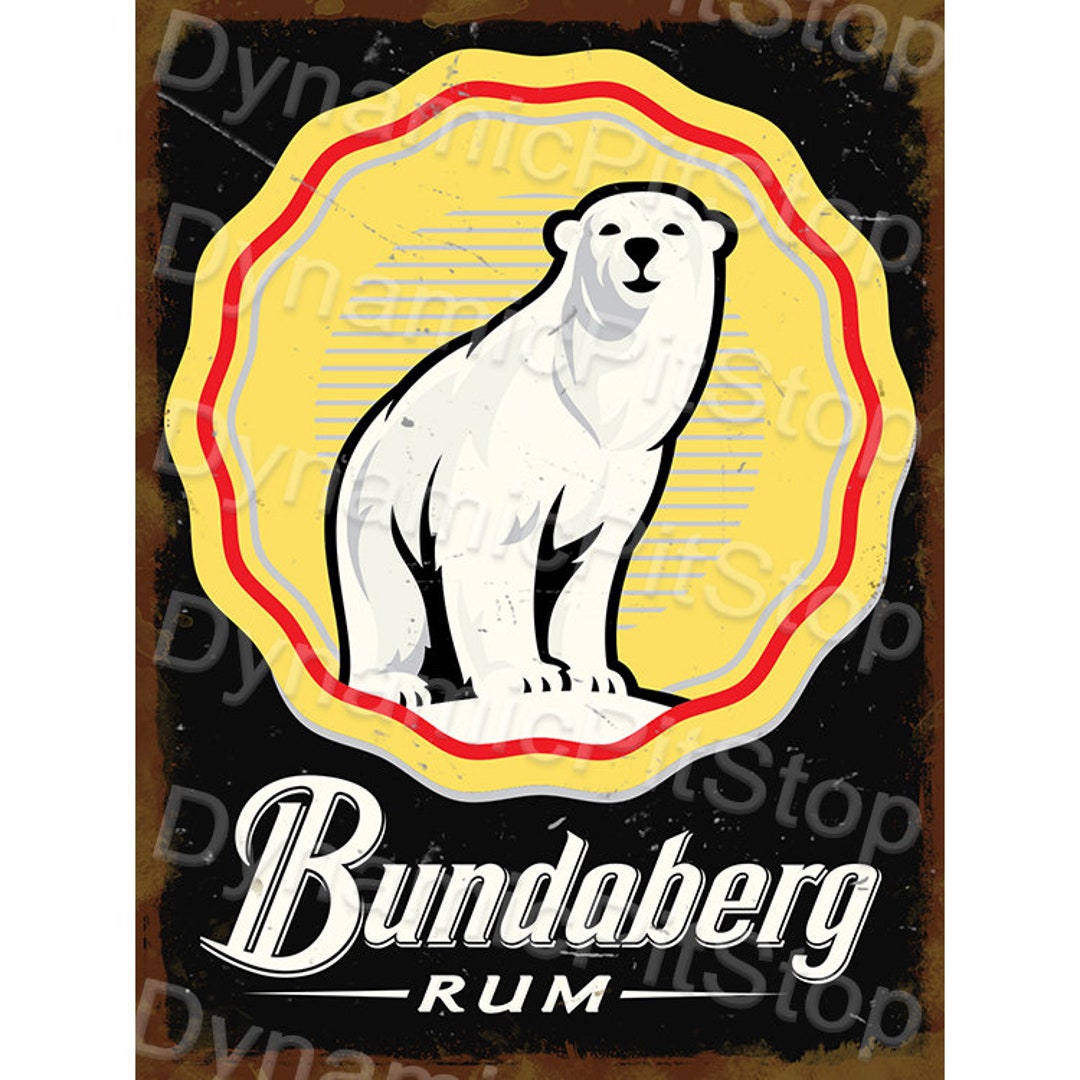 Bundaberg Rum Bundy Alcohol Rustic Tin Metal Sign Bar Mancave Etsy