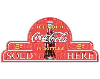 Coca Cola Advertising Tin sign: Retro Diner Decor, Australian made