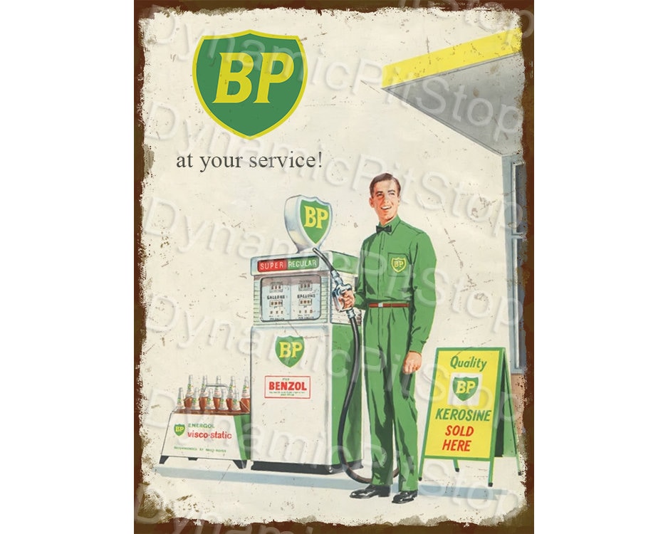 BP Man Rustic Tin Sign: Australian Made Garage Decor - Etsy Australia
