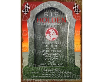 Holden Memorabilia Tin Sign: Australian Made Garage Decor