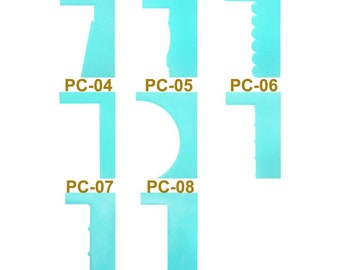 New Design Modeling Smoother Cutter Cake Scraper Baking Pastry Spatulas Fondant Cake Decoration Tools DIY Baking Tool