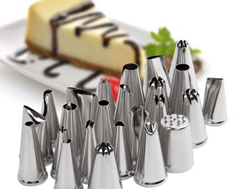 24pcs Icing Piping Nozzle Tips Set Cake Decorating Set Baking Cake Decorating Tool