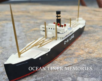 Maqueta de barco transatlántico Van Ryper Watsonville – Barco de vapor de juguete de la línea C-H