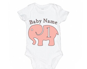 1st Birthday Elephant Theme One Piece