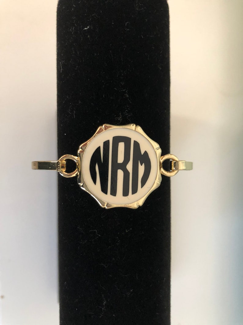 Monogrammed Bangle Bracelet