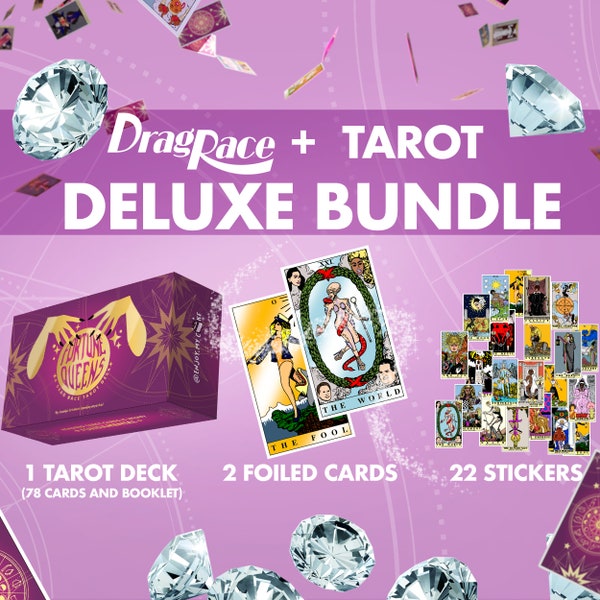 DELUXE BUNDLE - Fortune Queens: A Drag Race Tarot Deck