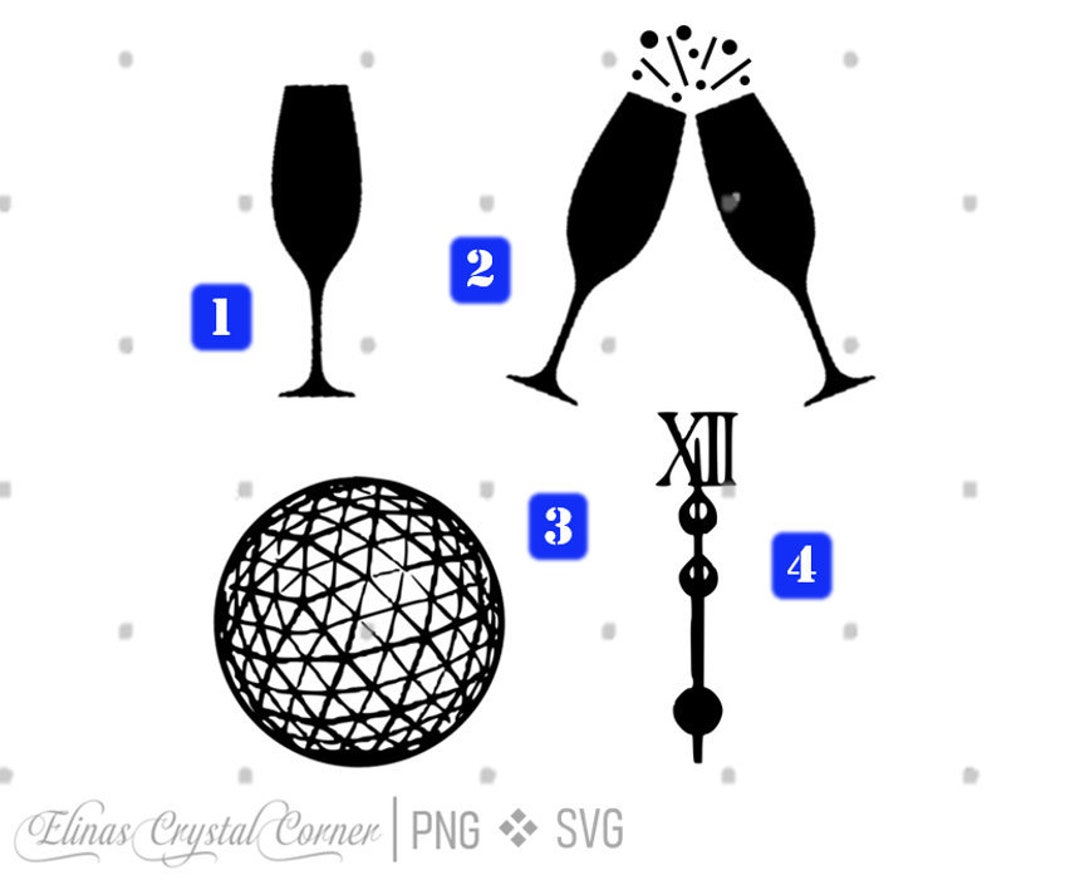 New Years Bundle Wine Glass Cheers Wine Glasses New Years Etsy