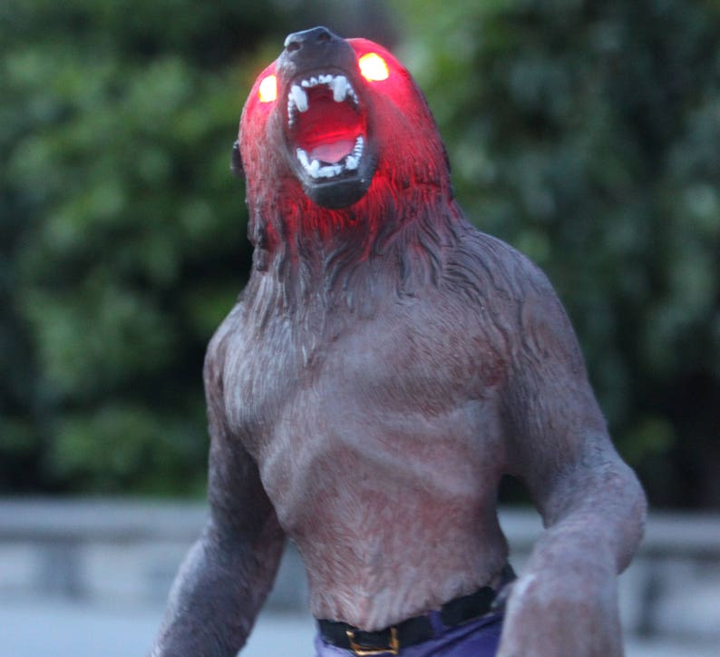 Solar Powered Werewolf Home & Garden Statue Home & Living Outdoor