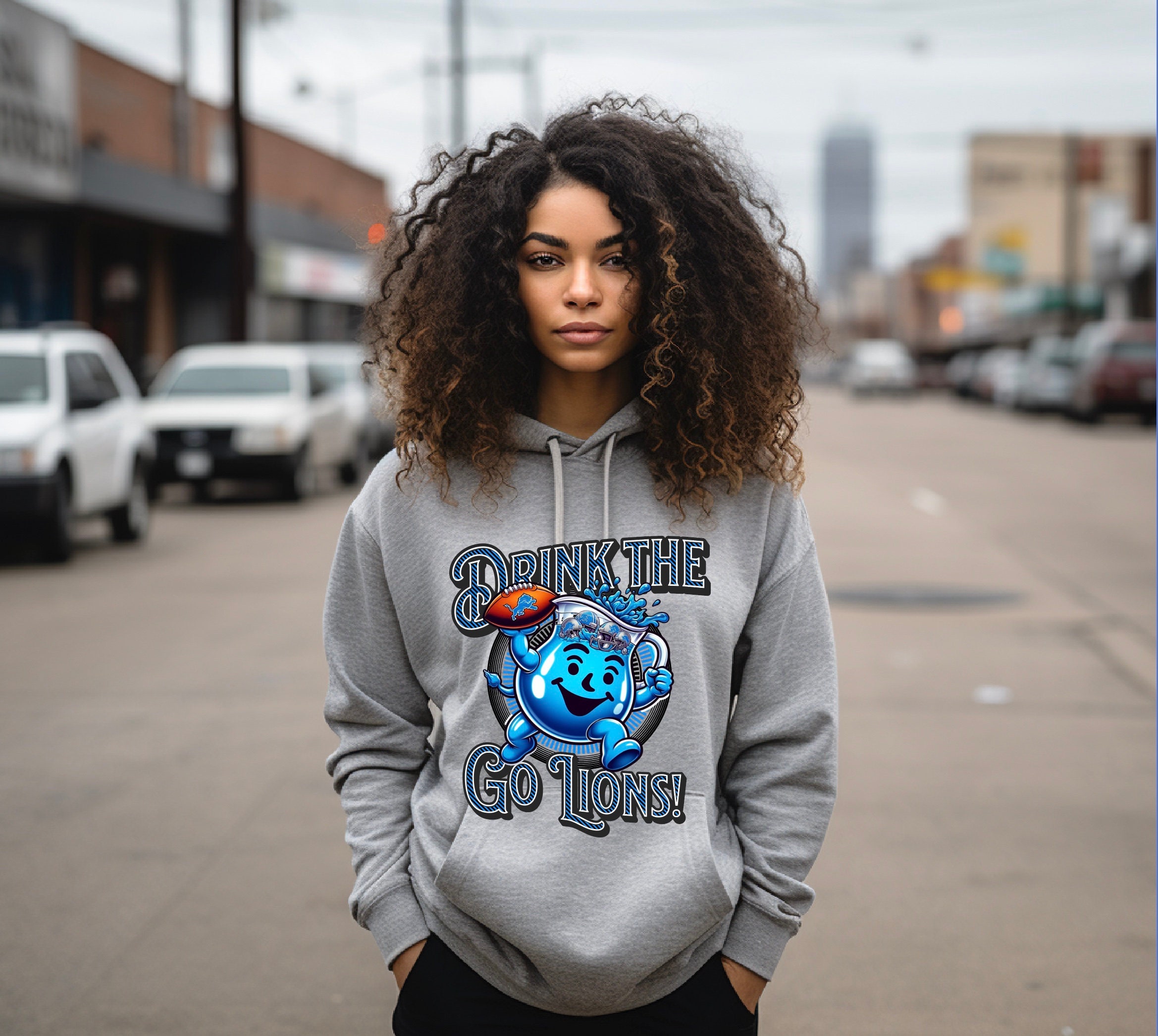 Drink the Kool Aid Hoodie | Detroit Lions Shirt | Lions - Etsy