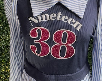 1938 Embroidered Faux Vest Shirt | Sisterhood Apparel | Mom Shirts | Gifts for her