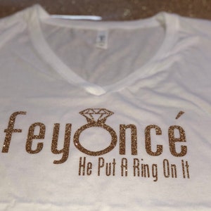  He Put A Ring On It T-Shirt : Clothing, Shoes & Jewelry