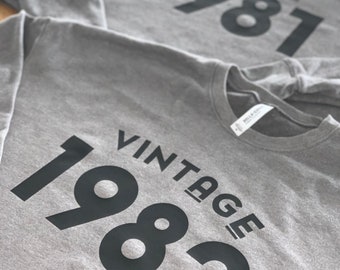 Personalized Vintage Birth Year Sweatshirt - Birthday Gift
