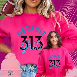 Détroit Grit | Chemises NFL | -shirt de football des lions | T-shirt Super Bowl | -shirt de football | boutique appartenant à des noirs | chemises détroit | 313
