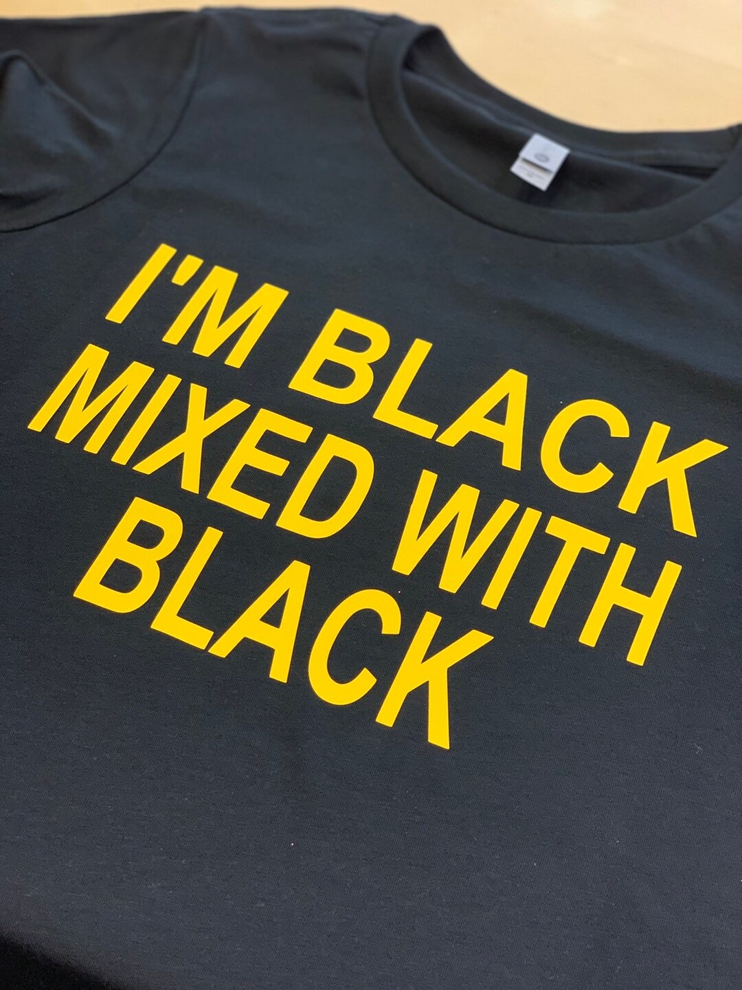 I'm Black Mixed With Black Black History Month T Shirt Ladies Glitter T