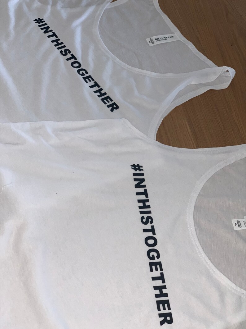 ladies lounge wear In this together ladies cropped tank ladies t shirt