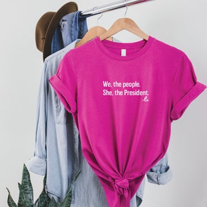 We the people She the President- Comma La-Kamala Harris T-Shirt - Democrat Shirts - 2024 Election Tee- 2024 Kamala Shirt