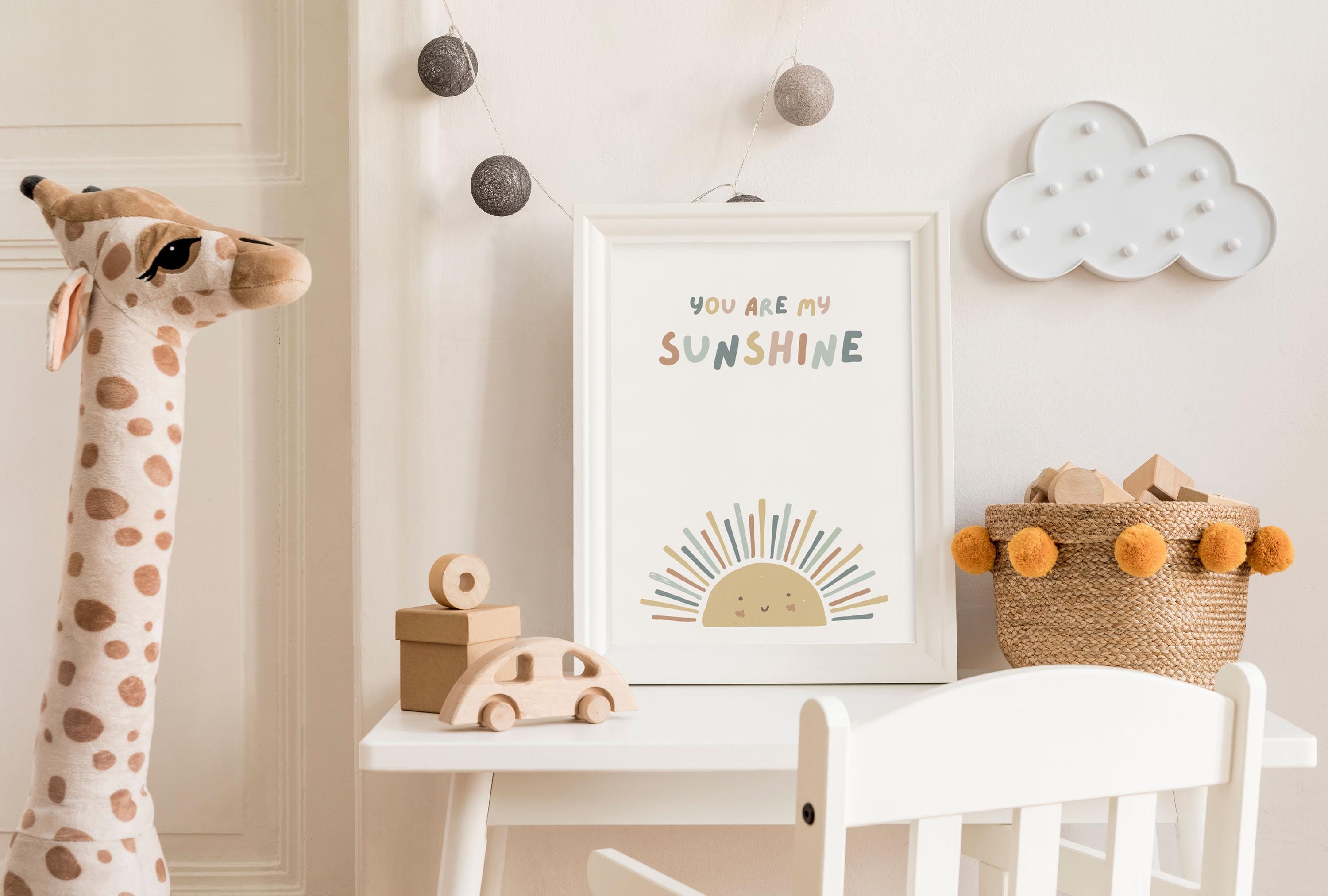 Vibrant 'you Are My Sunshine' Nursery Digital Print, Sunshine Nursery ...