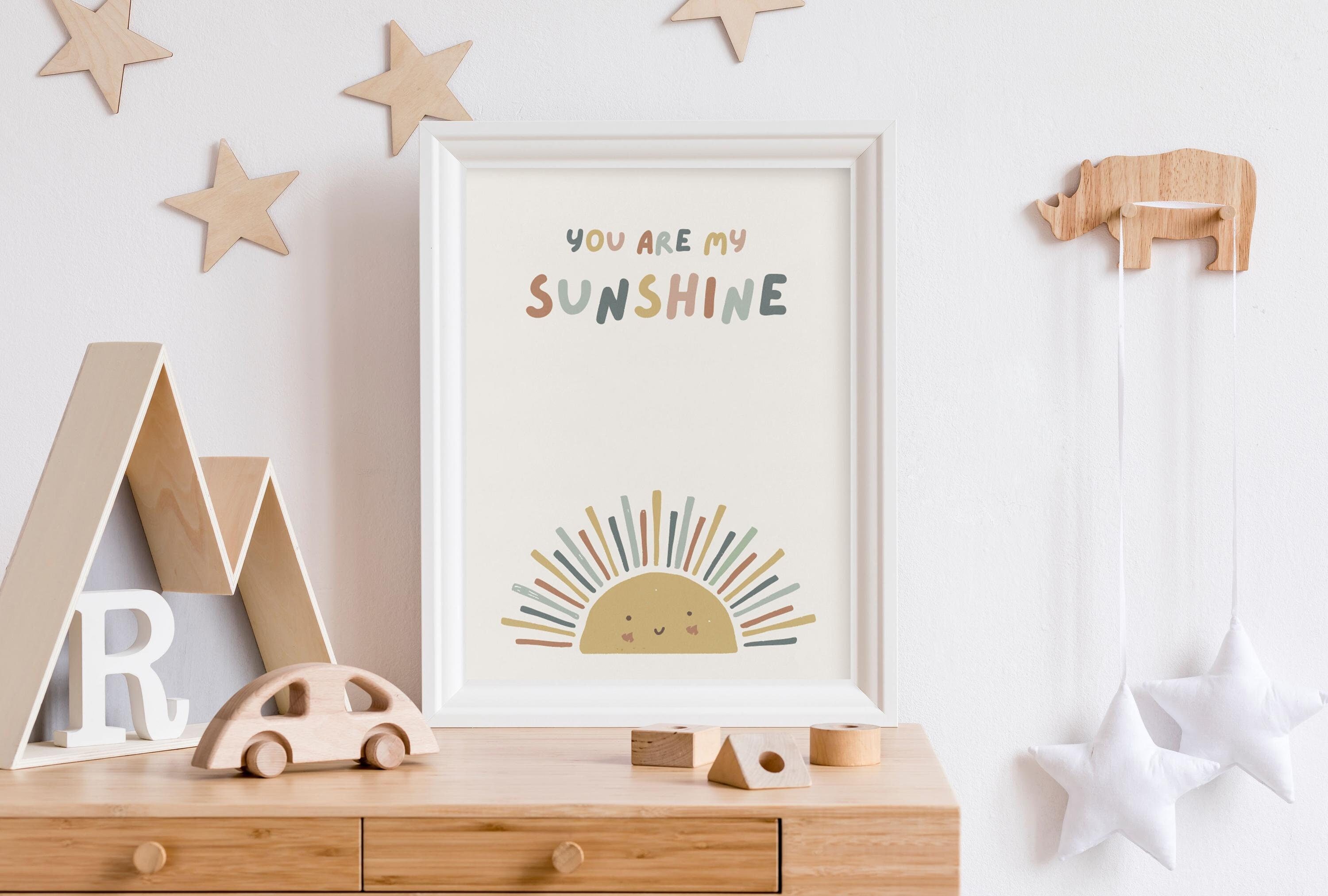 Vibrant 'you Are My Sunshine' Nursery Digital Print, Sunshine Nursery ...