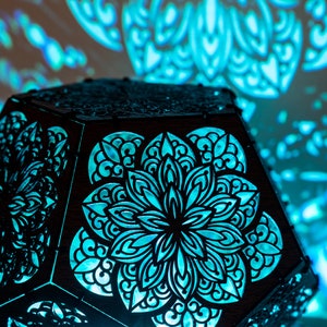 12 Sided Shadow Lamp, Mandala Design, Creates Beautiful Art For Any Room!!!!