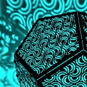 Shadow Lamp, pinwheel mandala, Creates Beautiful Art For Any Room!!!!