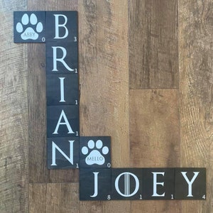 Scrabble tiles