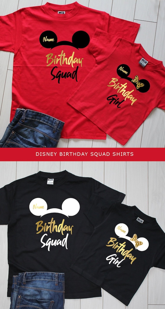 birthday squad disney shirts
