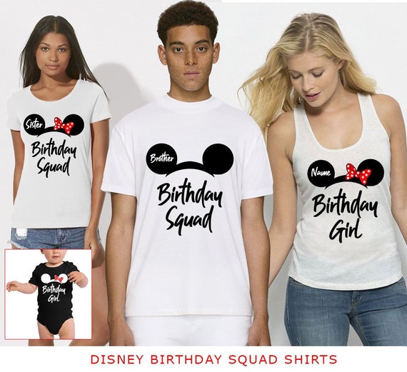 disney birthday squad shirts