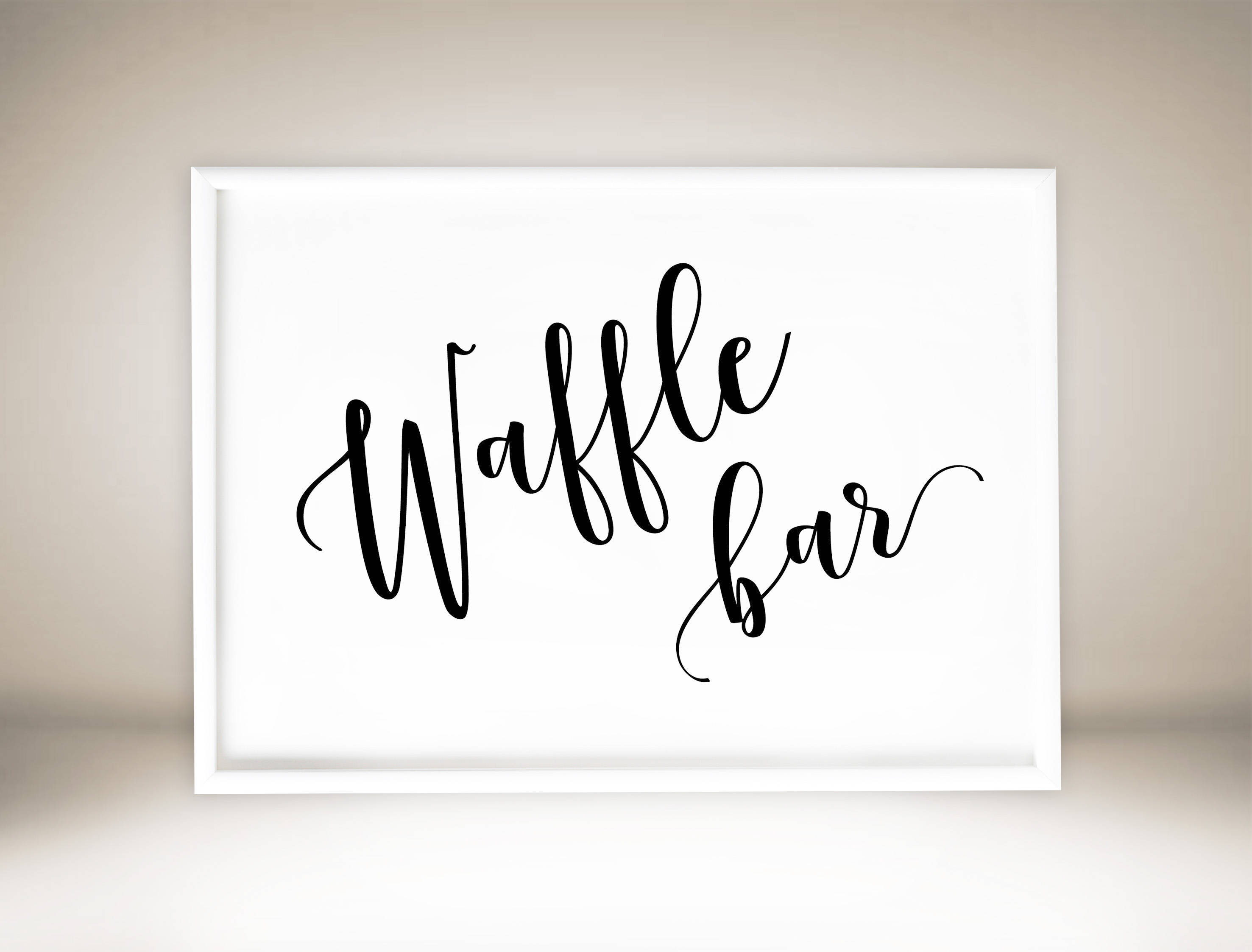 Waffle Bar Sign Printable Wedding Waffle Bar Sign Bridal | Etsy