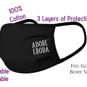 Adore Eroda Face Mask - Harry Styles Face Mask - Adore You Mask - Eroda Mask - Adult Mask - Washable Face Mask - 100% Cotton 3 Layer Mask