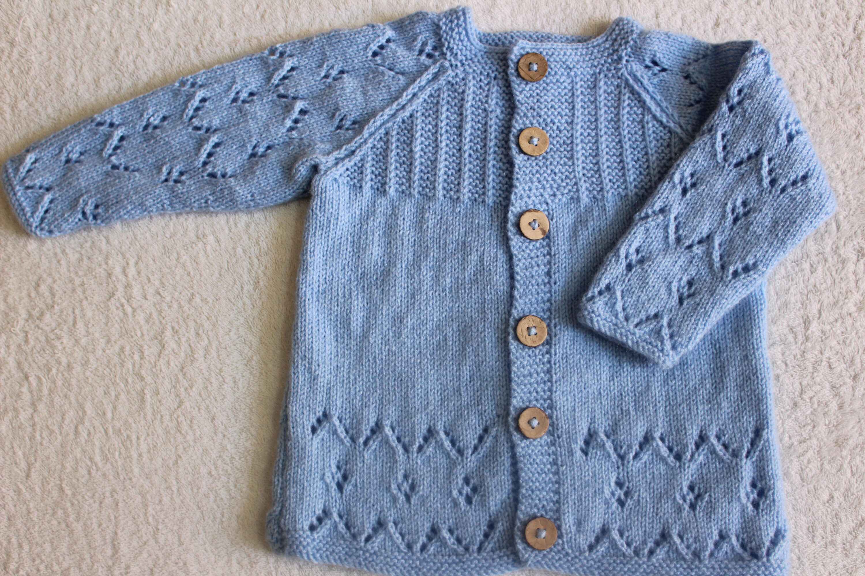 Hand Knit Baby Jumper Etsy