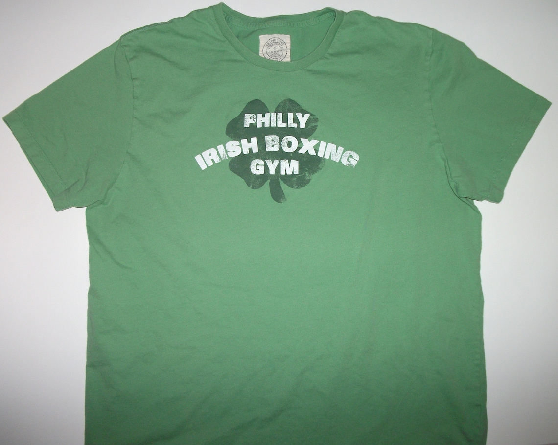 J. Crew Philly Irish Boxing Gym Green Tshirt Size XL Etsy