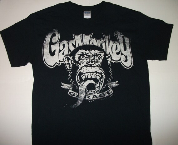 Gas Monkey Garage Blood Sweat And Beers Black T Shirt Size Etsy