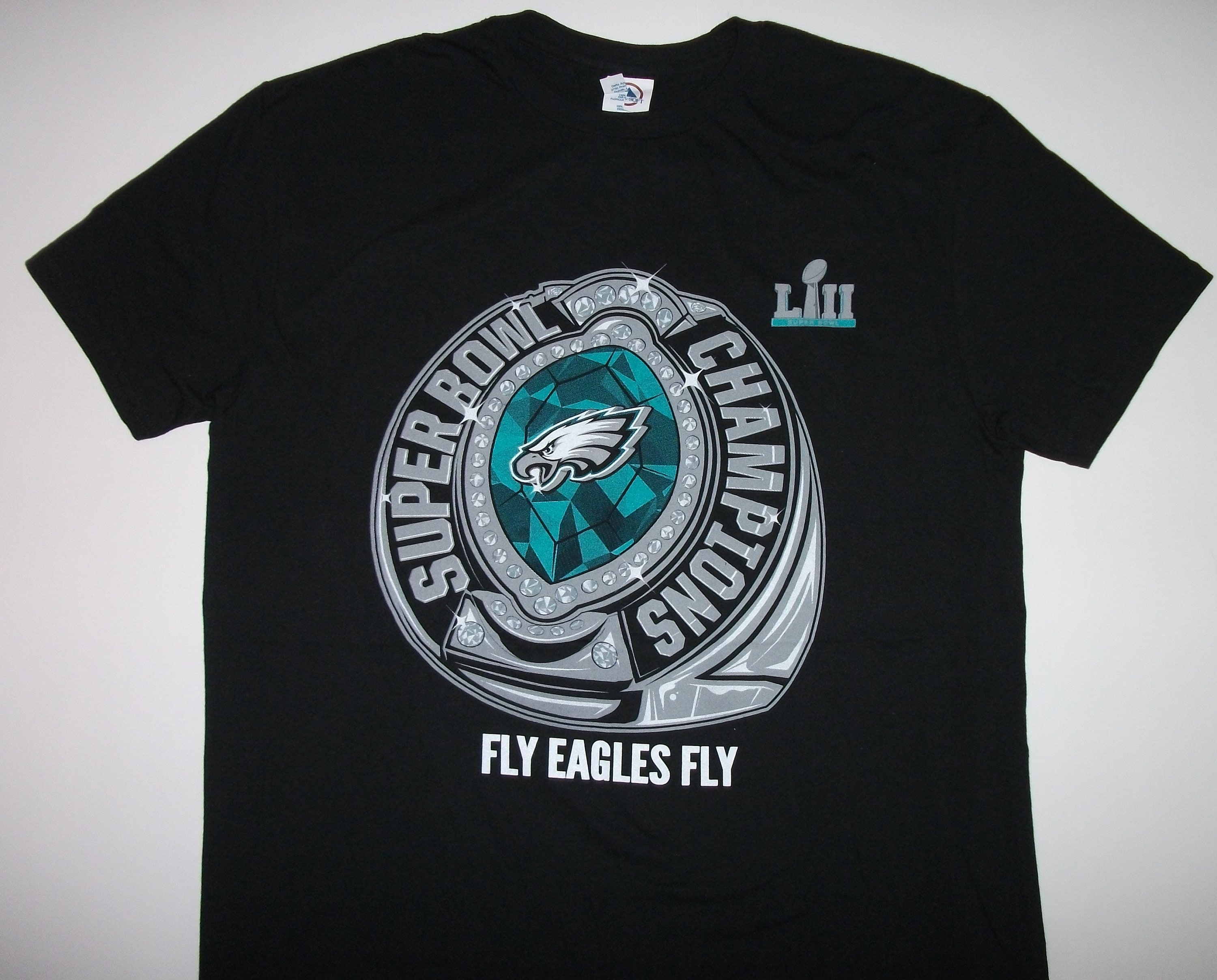 Philadelphia Eagles Super Bowl Champions Black Tshirt Size  Etsy