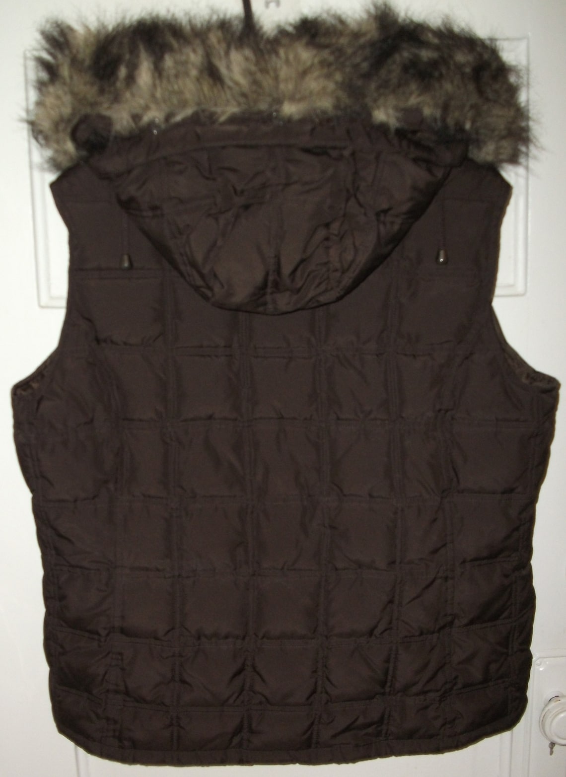 Womens GAP Quilted Puffer Style Vest W/ Hood Size Large Etsy