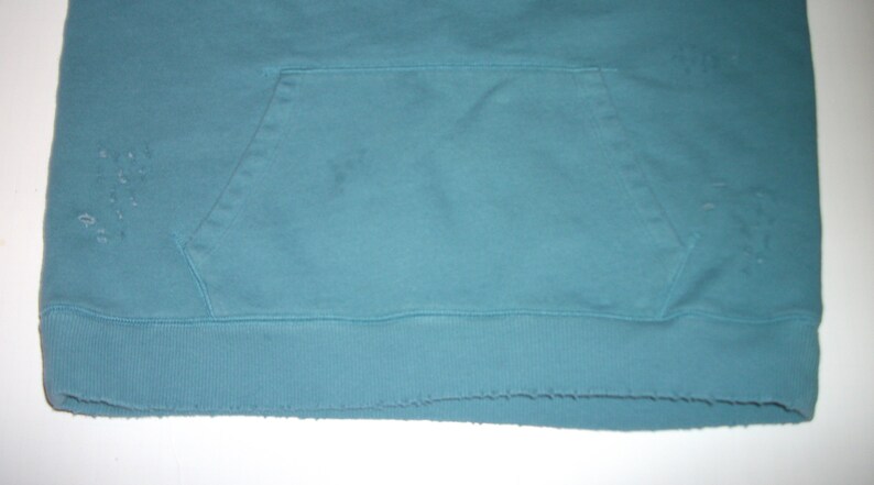 PINK Victoria/'s Secret Blue Distressed Sweatshirt Size Small