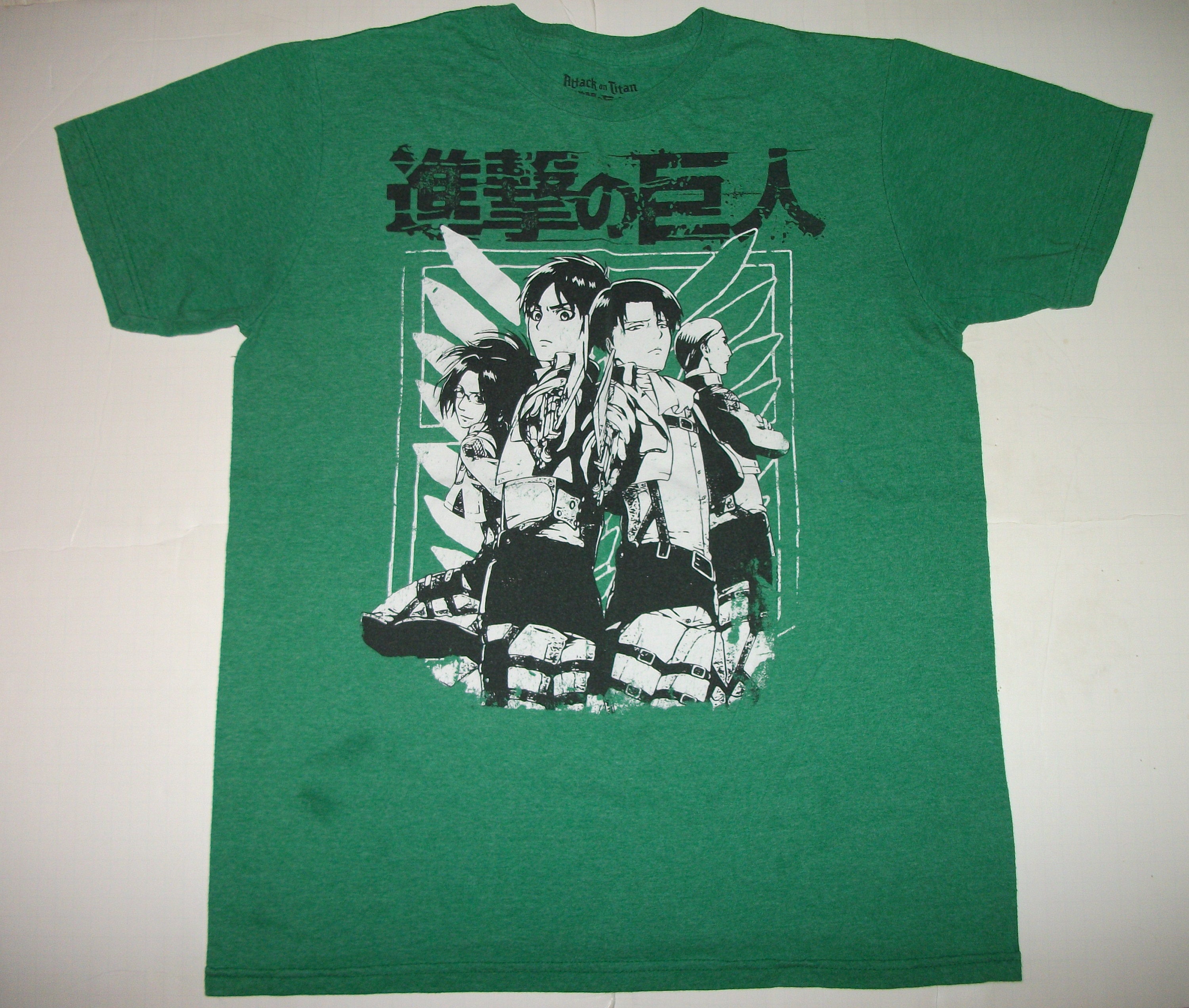 Attack On Titan Green Ripple Junction T Shirt Size Large Etsy
