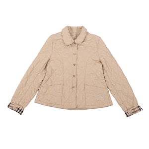 Burberry Quilted Jacket Vintage Kids Girls Beige Nova Check Lined 14Y / 158cm