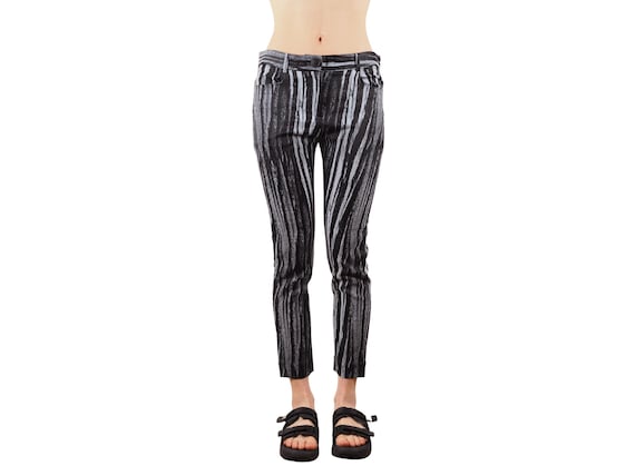 Vivienne Westwood Anglomania Pants Vintage Women Striped Skinny