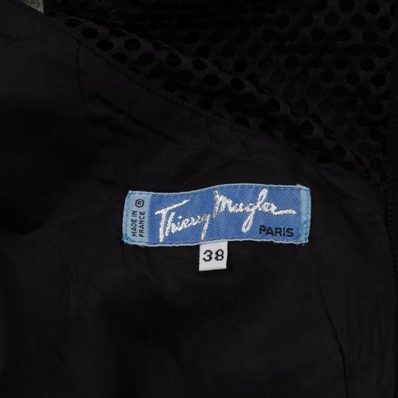 Thierry Mugler Vintage Sheer Black Long Mesh Dres… - image 6