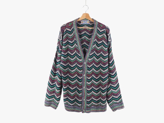 Missoni Sport Mens Vintage Knit Wool Alpaca Cardi… - image 1