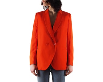 Chaqueta tipo blazer cruzada naranja para mujer de Stella McCartney, talla IT 42 / US 6