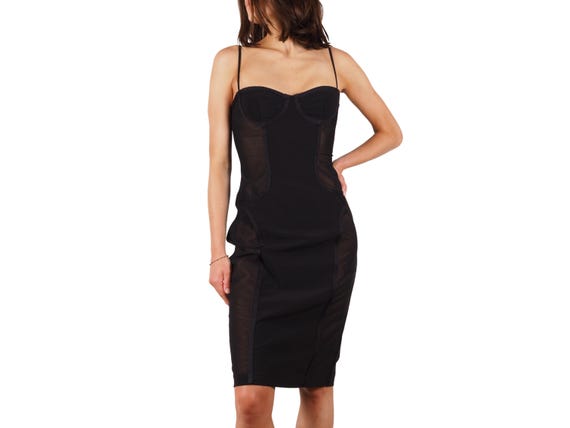 moschino mesh dress Printed Mesh Cover-up Dress