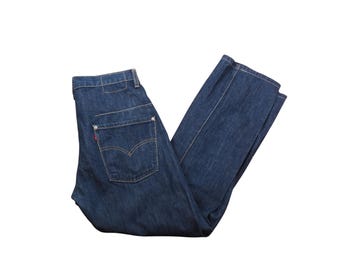 良品 Levis ENGINEERED JEANS 1999 W33 x L32 Vintage 1999 Levi's Engineered Jeans Crazy Avantgarde Twisted Dark