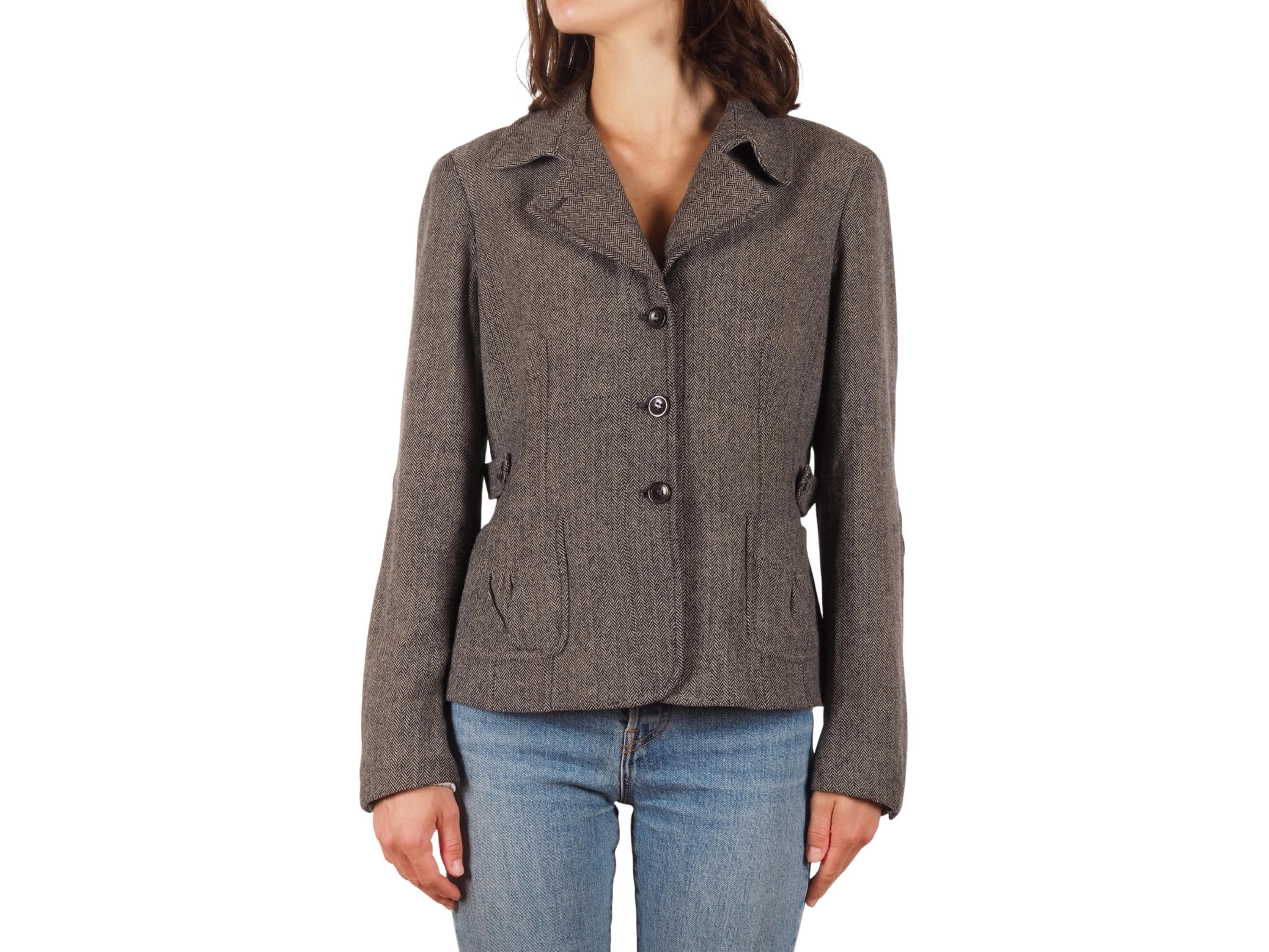 Ladies Blazer Women's Blazer With Leather Elbow Patches