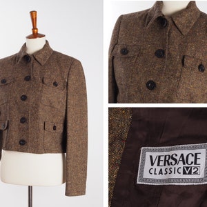 ジャケット VERSACE MULTICOLOR TWEED BLAZER Tweed Kids Jacket | VERSACE CA