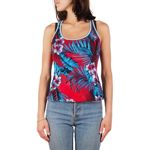 Dolce & Gabbana Tank Top Floral Tropical Racer Beach Vintage Women’s Size M