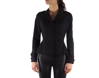 Alexander McQueen Blazer Jacket Women Black Size 42 S Small