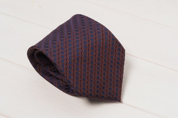 Father of the Bride Unisex Wedding Groomsman Prom Groom Vintage 70s-80s Dark Chocolate Brown Raw Silk Necktie Engagement Handsome